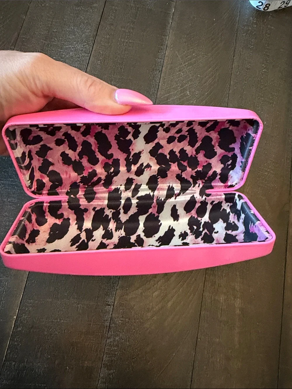 Betsey Johnson Hot Pink Eyewear Case